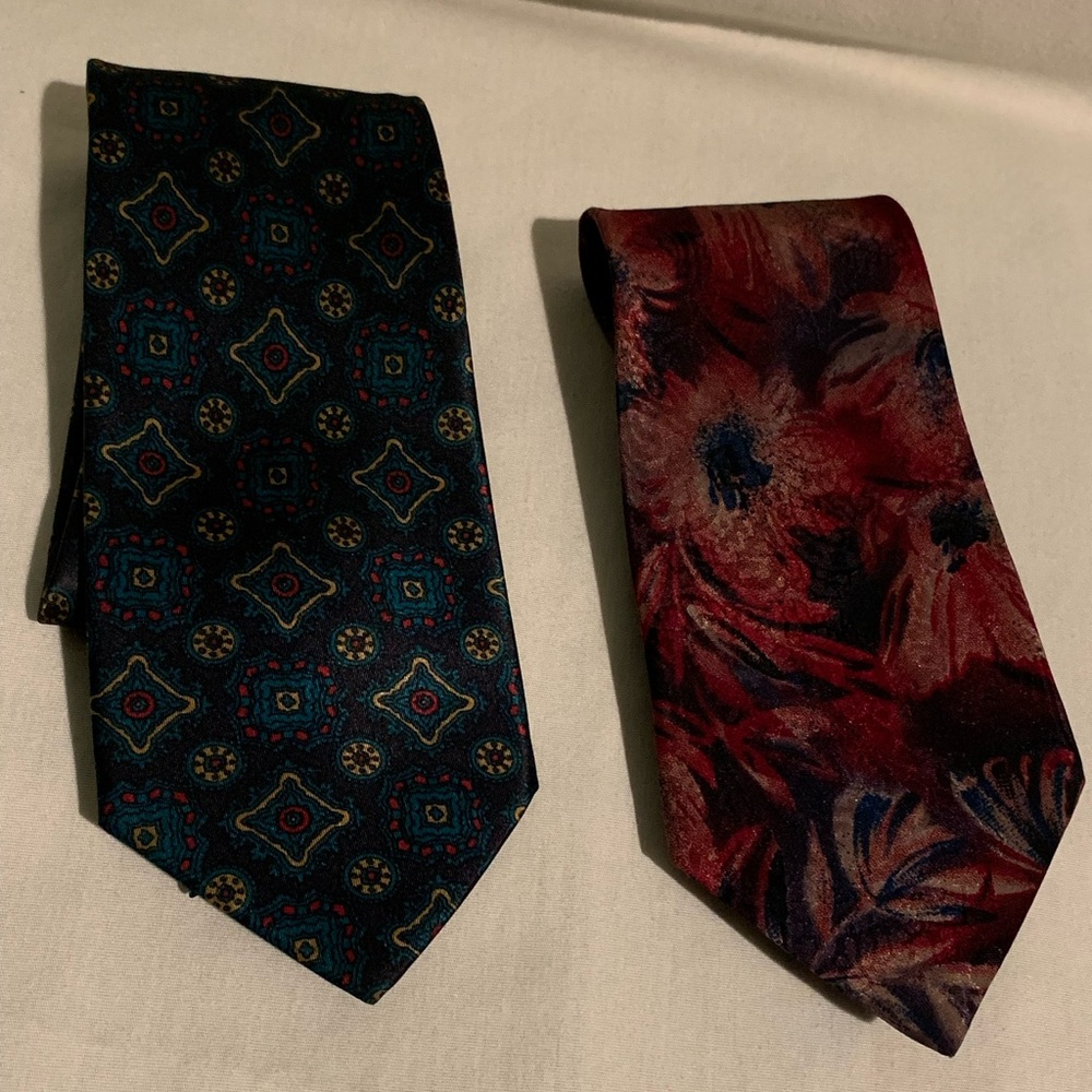 Two Armani Silk Ties